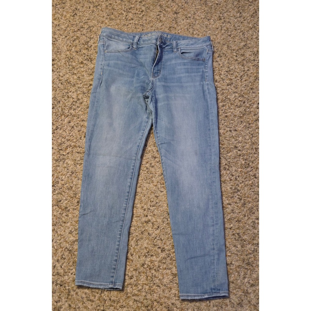 American Eagle Super Super Stretch X Jegging Jeans Women's Size 14 Blue